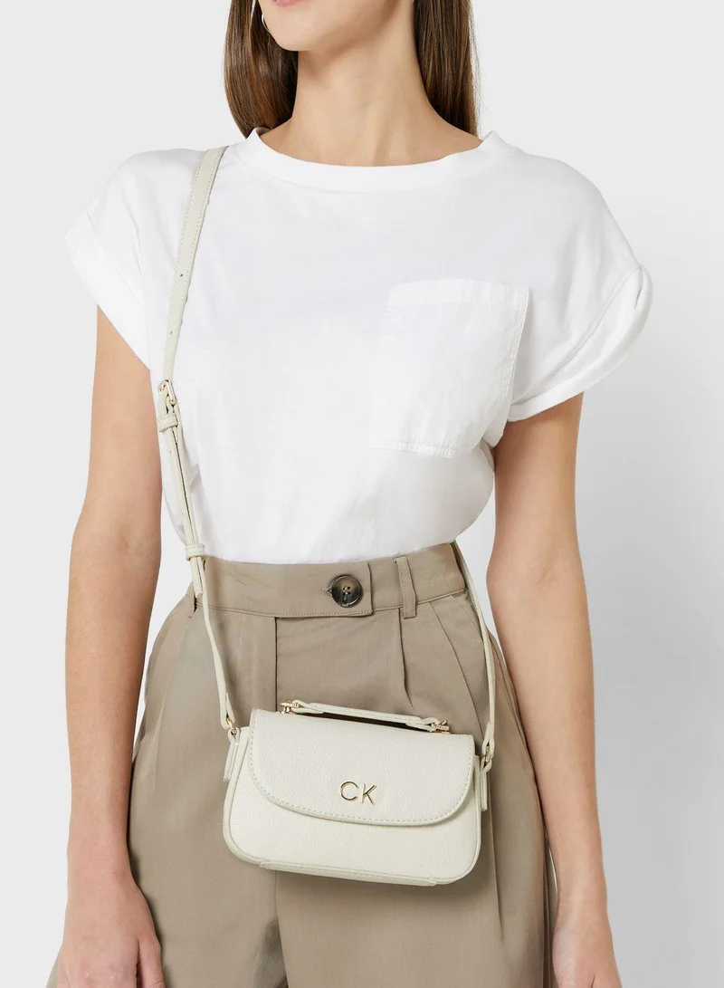 CALVIN KLEIN Re Lock Flap Over Crossbody Bag