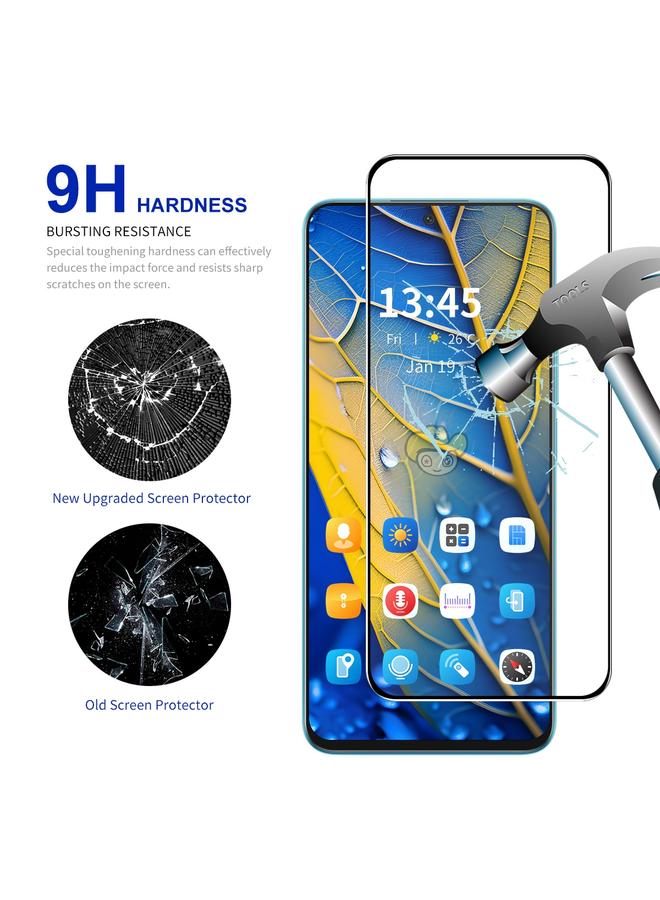 إيروريكس لهاتف Motorola Moto G35 5G، غشاء زجاجي كامل من السيليكون عالي الألومينا سهل التركيب - Image 4