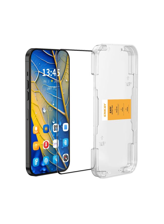 إيروريكس لهاتف Motorola Moto G35 5G، غشاء زجاجي كامل من السيليكون عالي الألومينا سهل التركيب - Image 1