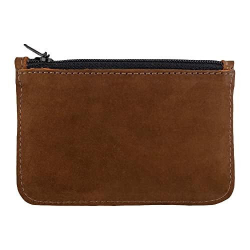 Hide & Drink, Zippered Wallet, Card Case, Folded Bills Storage, Coin Organizer, Travel Accessories, Full Grain Leather, Handmade, Swayze Suede - Image 2