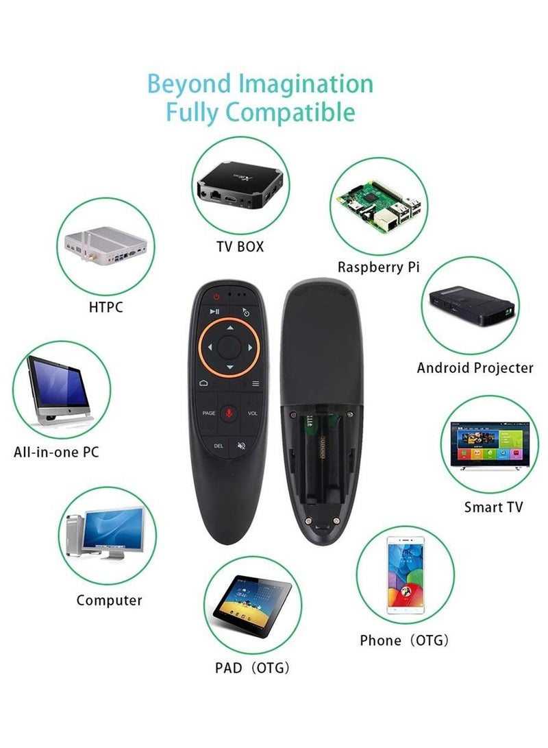 Wireless Remote Control With Voice Control For Android TV Box Black - Image 2