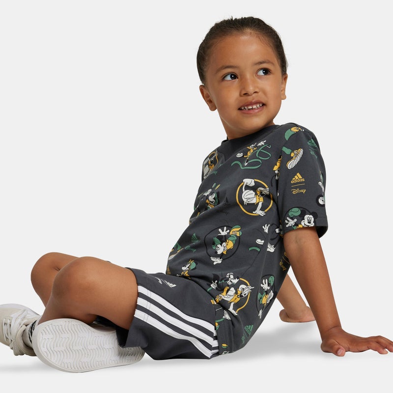 Adidas Kids' Disney Mickey Mouse T-Shirt and Shorts Set (Younger Kids) - Image 3