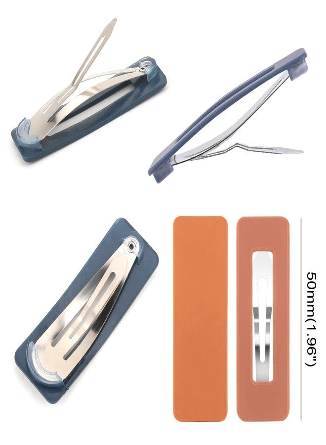 Boobeen 20 Pack Hair Clips - Acrylic Metal Snap Hair Clips for Women -Matte Hair Barrettes for Girls - Hairpins Fashion Accessories for Kids Teens Girls (Square-20) - Image 2