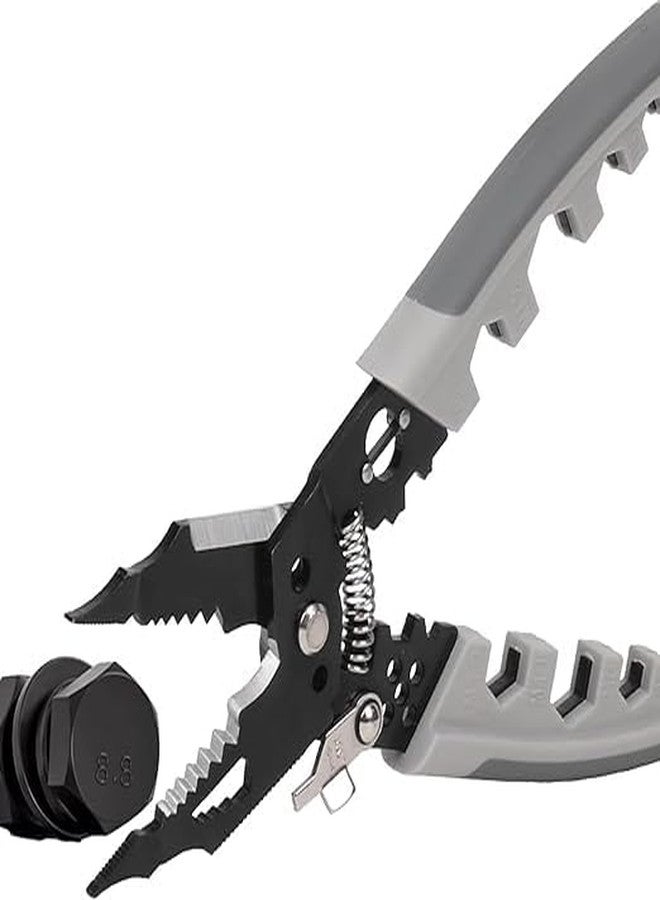 TRIONZZAWire Stripper and Cutter Pliers Tools For Electricians 9 in 1 Multifunctional Wire and Cable Stripping, Cutting, Winding, Crimping Precision Stainless Stee Hand Tool - Image 3