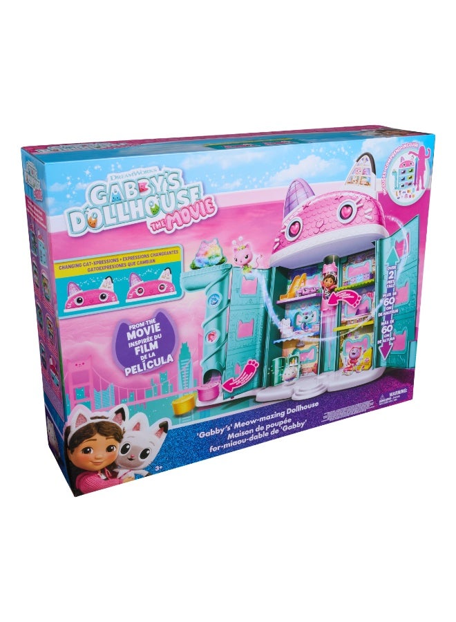 Gabby's Dollhouse The Movie, Gabby’s Meow-mazing Dollhouse, with Toy Figure & Dollhouse Accessories, Kids Toys for Girls & Boys Ages 3 and Up - Image 4