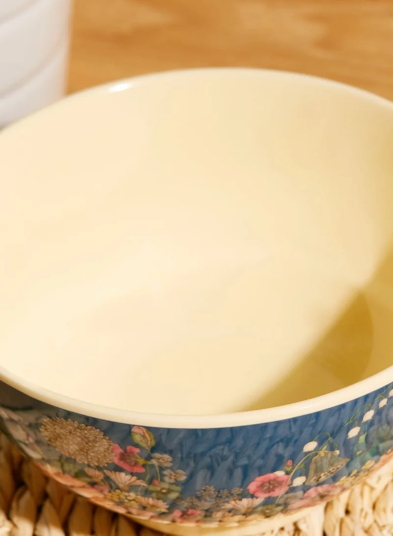 Rice Medium Floral Collage Melamine Bowl