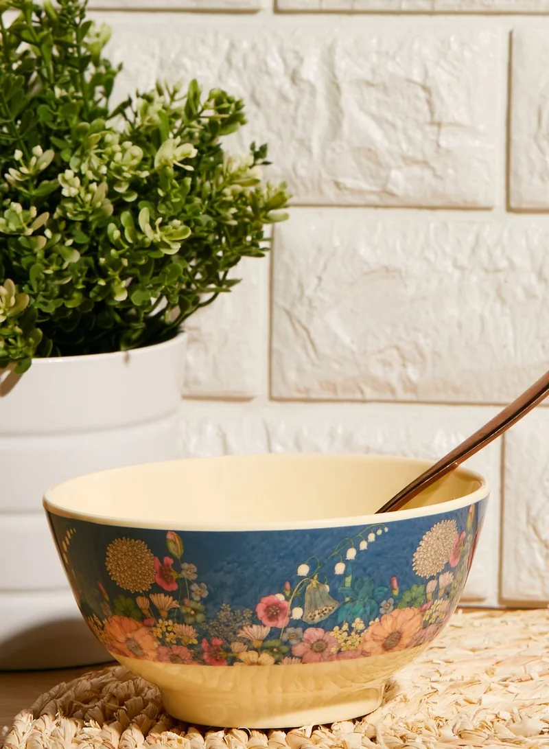 Rice Medium Floral Collage Melamine Bowl