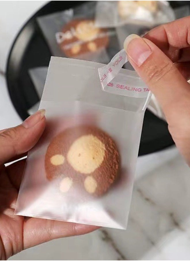 GMORO Self-Sealing Cookie Bags,100 Piece Biscuit Bags Resealable Bags For Packaging Biscuits, Gifts, Gifts, Products, Sweets  - Image 2