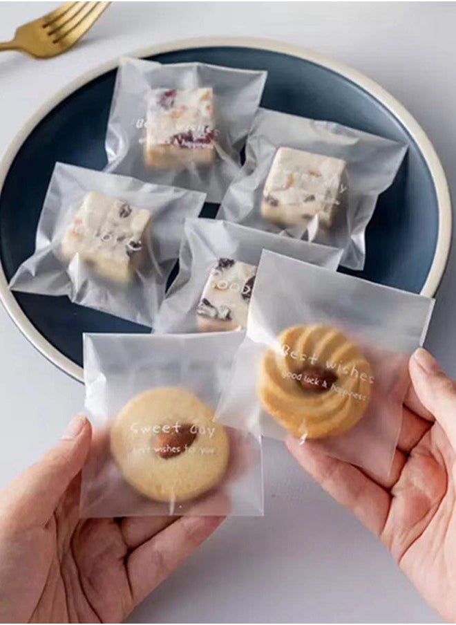 GMORO Self-Sealing Cookie Bags,100 Piece Biscuit Bags Resealable Bags For Packaging Biscuits, Gifts, Gifts, Products, Sweets  - Image 4