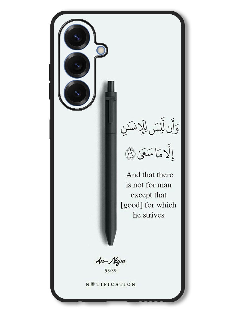 Theodor Case Compatible with Samsung Galaxy A56 Protection Shockproof Bumper Cover Arab quote (19) - Image 1