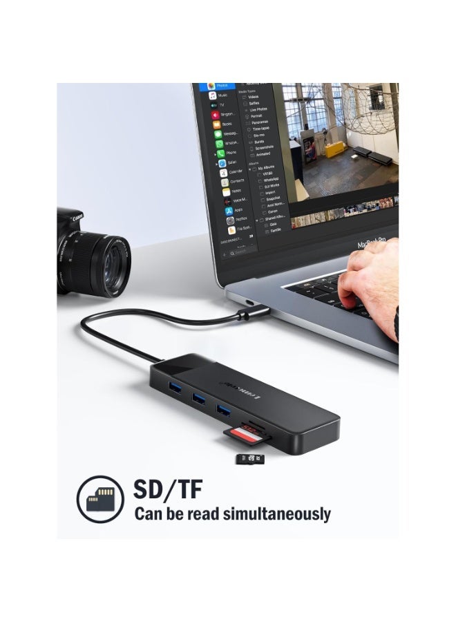 ليموريلي محطة إرساء USB-C لأجهزة الكمبيوتر المحمولة، محول شاشات ثلاثية 10 في 1 مع منفذي HDMI بدقة 4K، ومنفذ VGA بدقة 1080P، و3 منافذ USB 3.0/2.0، ومنفذ TF/SD 2.0، ومنفذ صوت 3.5 ملم، وشحن سريع بقدرة 100 واط، لأجهزة MacBook وHP وDell وLenovo وSurface - Image 3