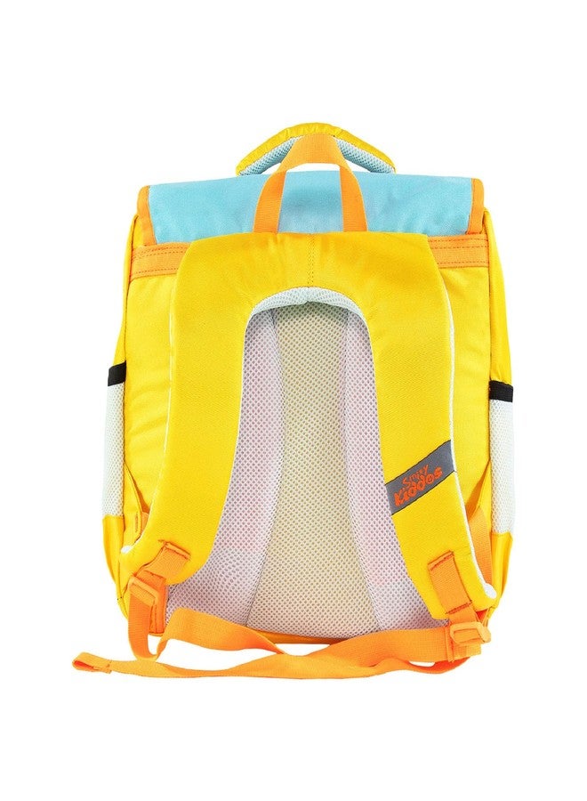 Smily Kiddos School Bags for Kids - School Bus Theme Bag for Kids, Boys, Lightweight (Yellow) - Image 4