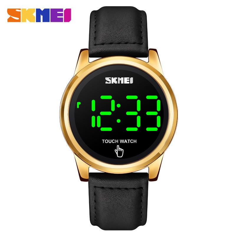 SKMEI Mens Fashion Touchscreen Watch Gold-Belt