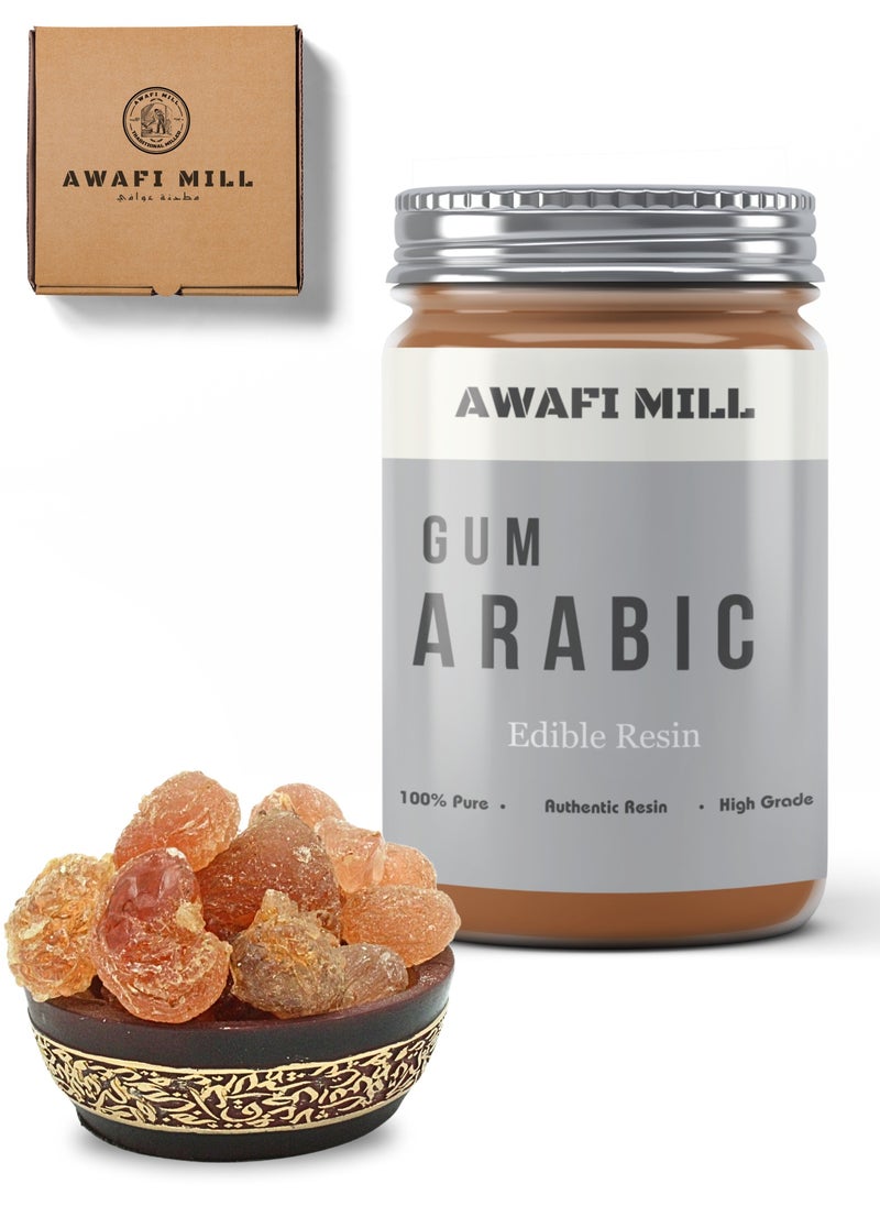 Awafi Mill - Natural Arabic Gum | Gum Arabic Thickener | Food-Grade Arabic Gum | Acacia Gum | Pure Natural Gum | Large Size | Arabic Gum - Image 1