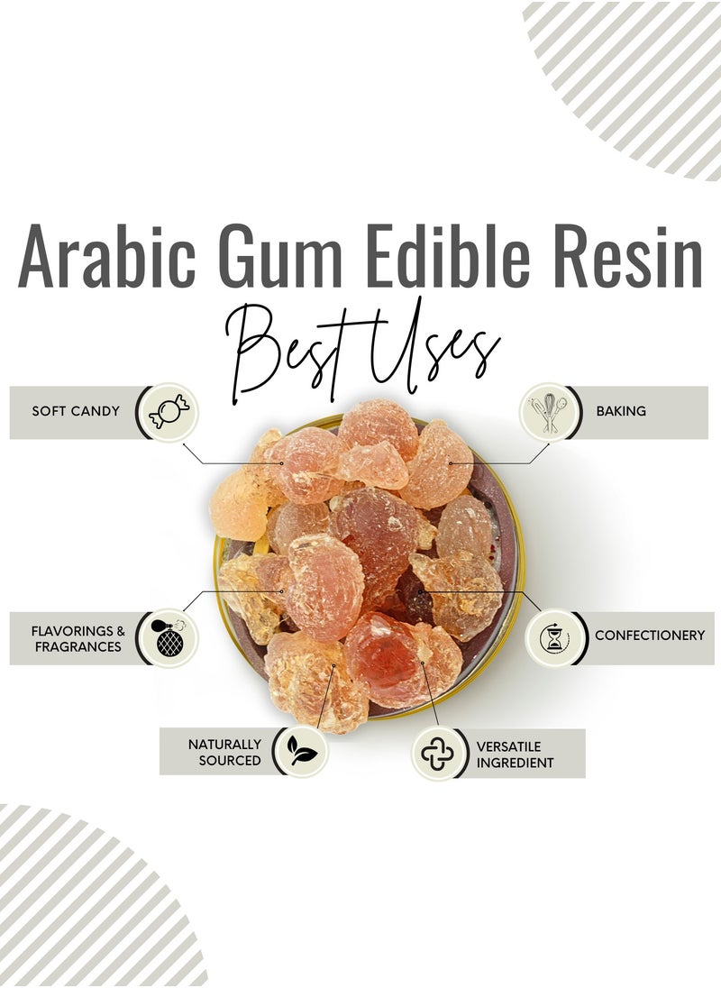 Awafi Mill - Natural Arabic Gum | Gum Arabic Thickener | Food-Grade Arabic Gum | Acacia Gum | Pure Natural Gum | Large Size | Arabic Gum - Image 1