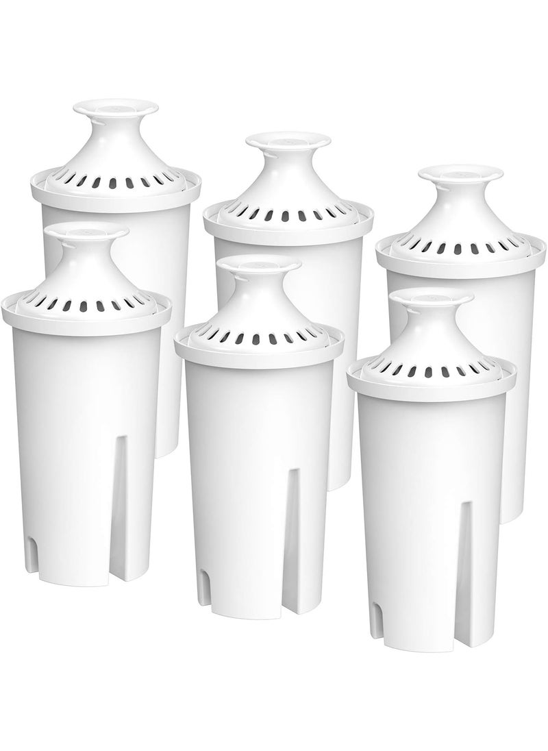 Filterlogic FilterLogic NSF Certified Pitcher Water Filter Replacement for Brita Classic 35557 OB03 Mavea 107007 Replacement for Brita Pitchers Grand Lake Capri Wave and More Pack of 6 