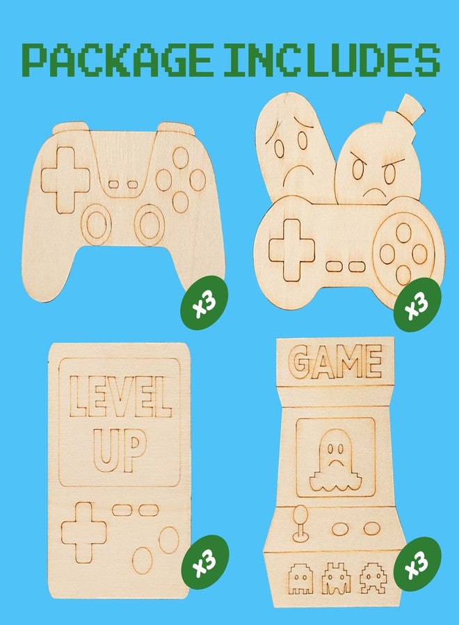 GOGREENWOVEN Video Game Party Favors - 12 PCS Gamer Birthday Party Supplies - Gaming Bubbles & Paint Crafts - Game On Birthday Decorations Goodie Bags Gifts Prizes - Image 3