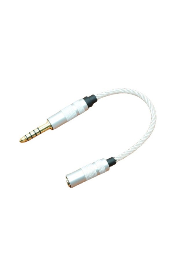 نيوترل كابل محول الصوت من زونغشان زينشن بقلب سلك مطلي بالفضة، مقاس 4.4 إلى 3.5 مم أنثى، يوفر جودة صوت ممتازة مع إحساس رائع أثناء الاستماع - Image 5