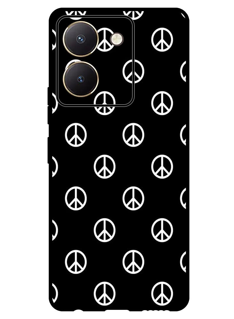 Theodor Protective Case Anti Scratch Shock Proof Bumper Cover For Vivo Y27s Peace Logos - Image 1