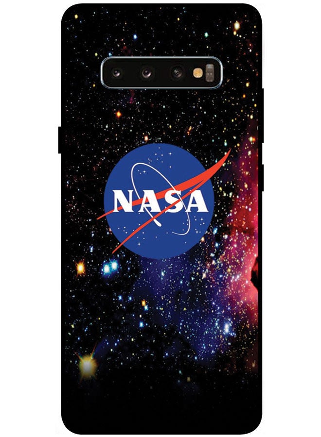 EYE CATCH Protective Case Cover For Samsung Galaxy S10 Plus 5G 6.7 Inches Smart Series Printed Protective Case Cover for Samsung S10 Plus 5G Nasa - Image 1