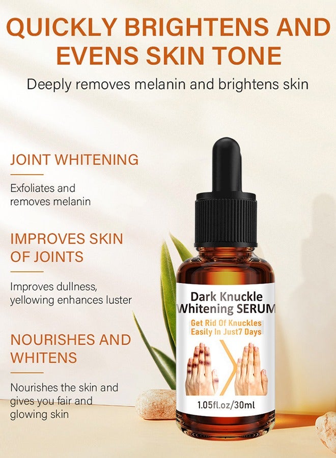 CARVENCHY Dark Knuckle Whitening Serum - Skin Whitening Oil Brightening Dark Spots,Obvious Useu Effect，Get Rid of Knuckles Easily In Just 7 Days，Whitening Knee Melanin with Glow Essence,30 ml - Image 4