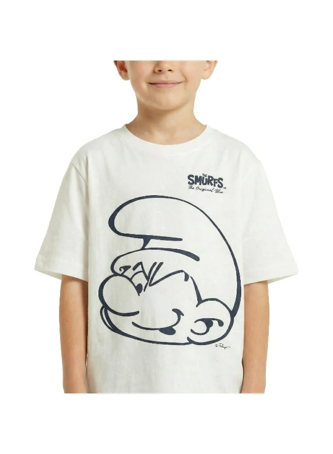 Trucare Toddler Boys Smurfs Graphic Oversized T-Shirt