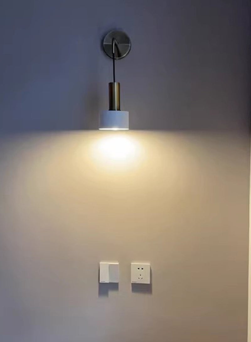 Wmlamz 2pcs Battery Operated Wall Lights With Remote, Non Hardwired Study Porch Stair Bedroom Lamps - Image 2