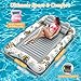 Rrtizan Inflatable Tanning Pool Rafts for Adults 835 x 524 Adult Pool Floats with Pillow Cup Holder Handles 4in1 Suntan Tub Raft Floatie for Pool Backyard Kids Ball Pit - Image 4