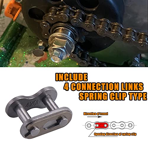 MRELC 420H Motorcycle Chain+ Chain Breaker,92-Link Heavy Duty Drive Chain - Image 5