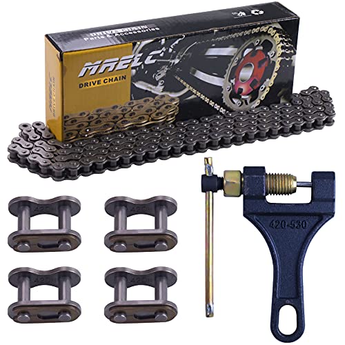 MRELC 420H Motorcycle Chain+ Chain Breaker,92-Link Heavy Duty Drive Chain - Image 1