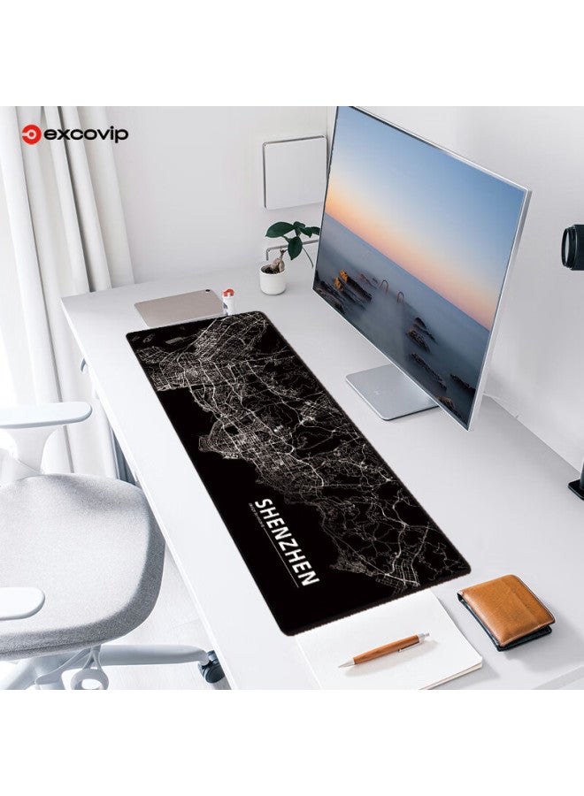 Exco Shenzhen Mouse Pad City Line Map Extra Large Office Desk Pad For Men Women Students Dormitory Desk Non-slip Pad Gaming E-sports Study Shenzhen 0351 - Image 2