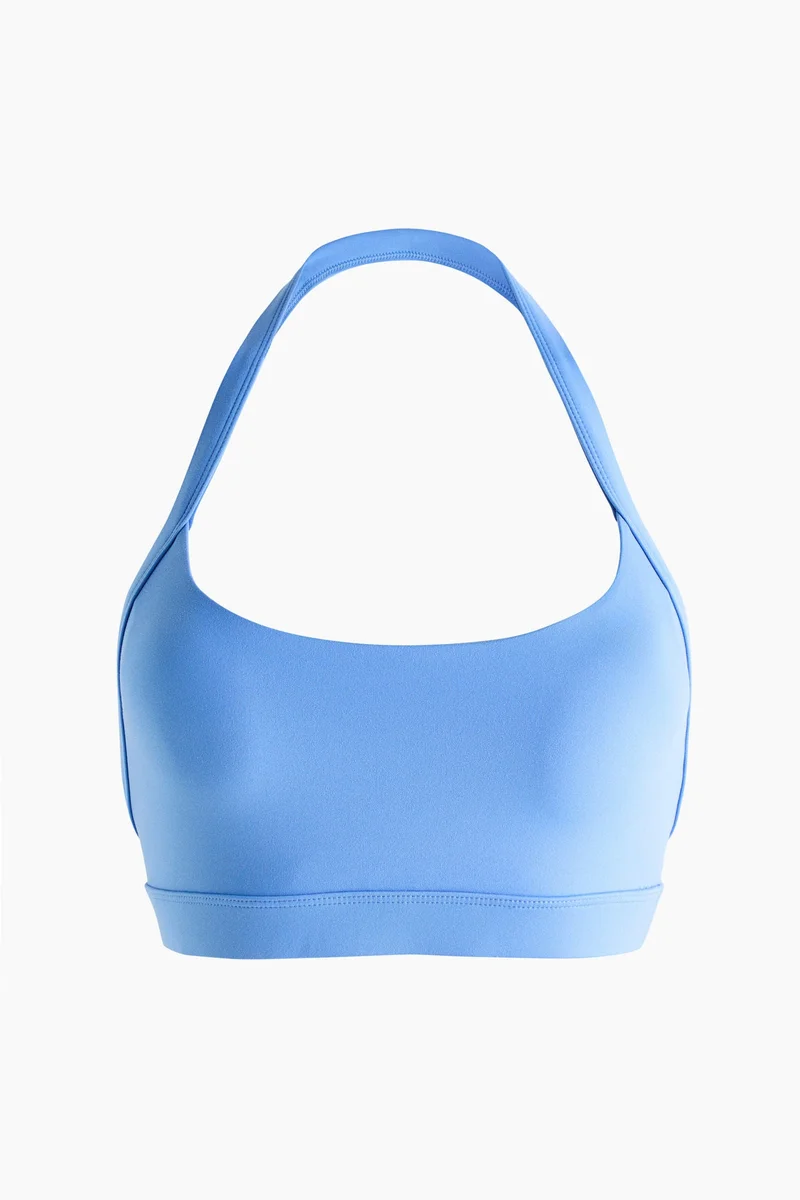 H&M  Light Support Halterneck sports bra with SoftMove™ for Women | Best Price UAE