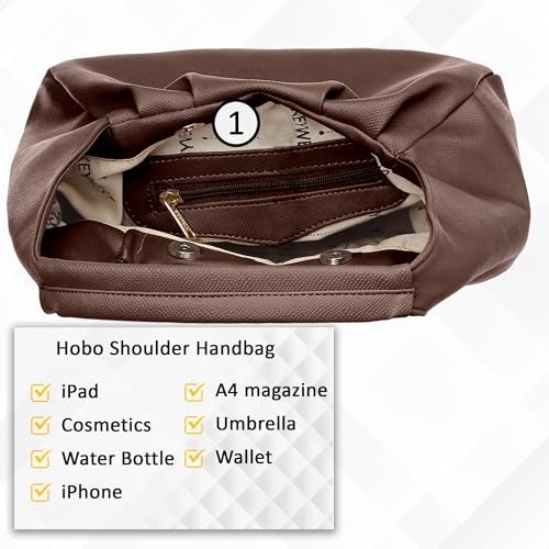 Keywest Women's Eccentric Satchel Tote Handbag for Women | Ladies purse | Stylish Shoulder Bag | Gift For Woman | Brown - Image 5