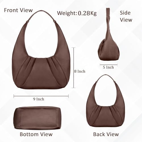 Keywest Women's Eccentric Satchel Tote Handbag for Women | Ladies purse | Stylish Shoulder Bag | Gift For Woman | Brown - Image 3