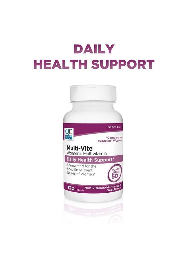 Quality Choice Womens Multivite Multivitamin Tablets For Daily Health Support Formulated For Women Under 50 In 120 Count Bottles  - Image 3