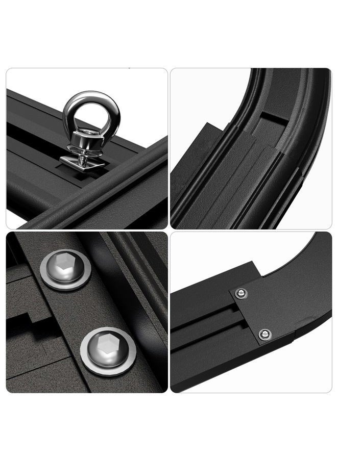 WILDROAD Aluminum Roof Platform, 71" x 47" Universal Flat Roof Rack Heavy Duty Roof Rack Platform with 10 Sets Eye Bolt Nut and T-Screws Anchoring Kit Fits for SUV, Truck - Image 2