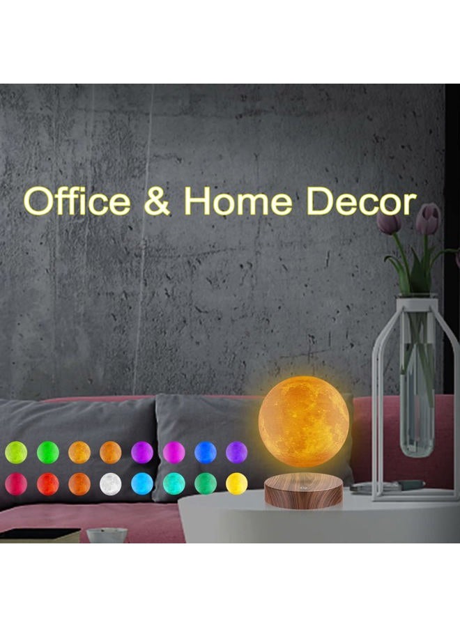 VGAzer Levitating Moon Lamp, Floating and Spinning 3D Moon Light 16 Colors Model ,Gifts for Women,Thanksgiving Christmas Gifts for Kids,Friends - Image 4