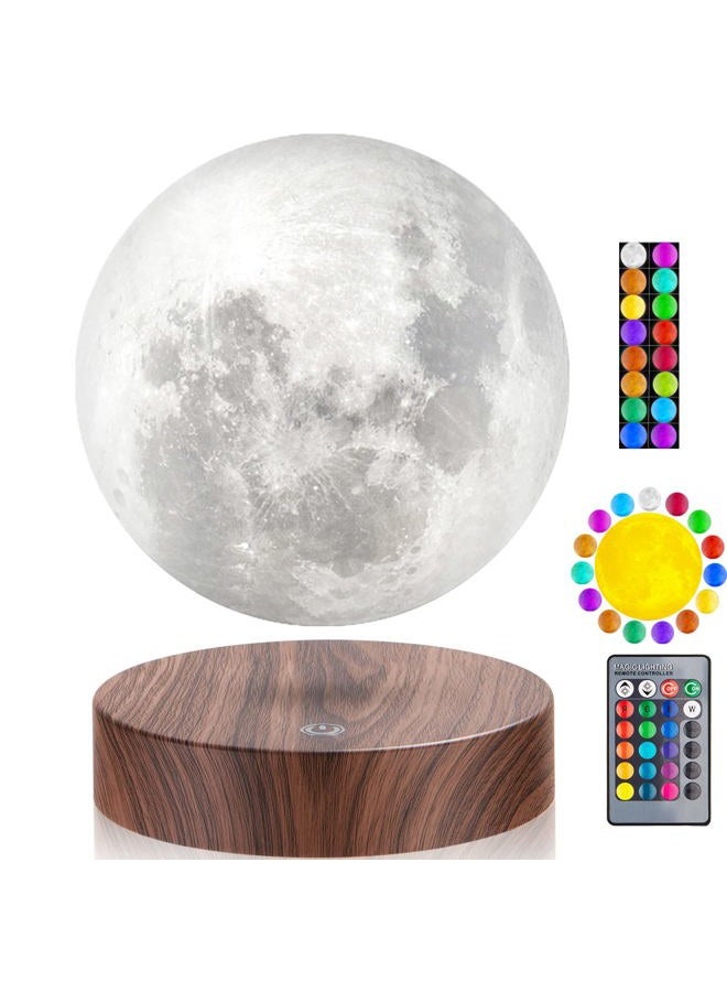 VGAzer Levitating Moon Lamp, Floating and Spinning 3D Moon Light 16 Colors Model ,Gifts for Women,Thanksgiving Christmas Gifts for Kids,Friends - Image 1