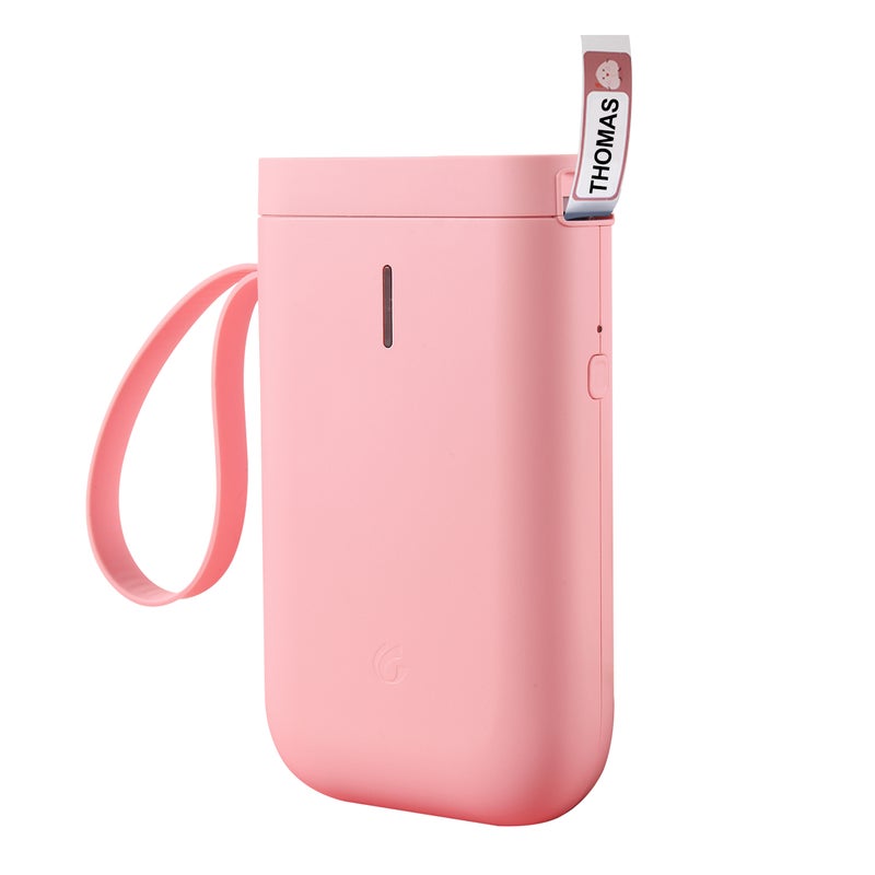 اليشمك طابعة ملصقات حرارية لاسلكية محمولة باليد تعمل بتقنية البلوتوث وردي - Image 5