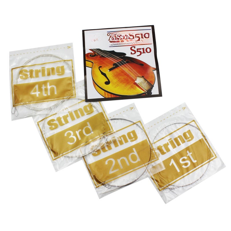 Spock S510 4pcs Mandolin String Stainless Steel Exquisite Stringed Musical Instrument