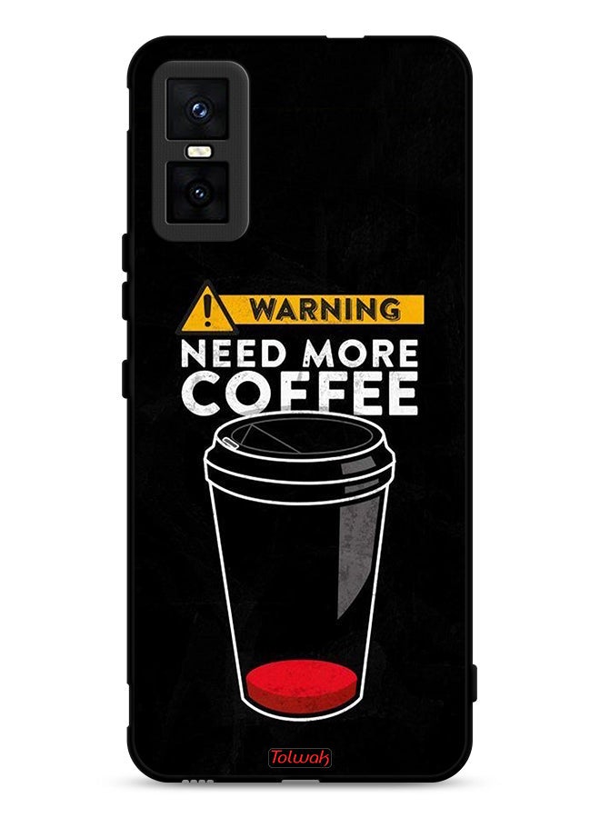 Tolwak Infinix GT 30 Pro Protective Case Cover Need More Coffee - Image 1