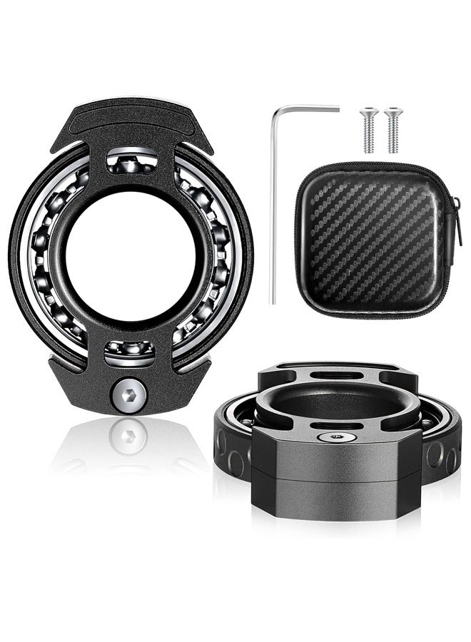 Metal Toys Relief Toys Stress Reduction Anxiety Relief Metal Finger Hand Toy for Adults Birthday Party Christmas Relieving Boredom Anxiety (Black) - Image 1