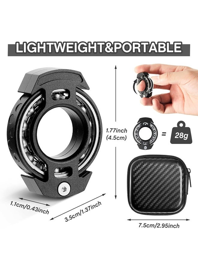 Metal Toys Relief Toys Stress Reduction Anxiety Relief Metal Finger Hand Toy for Adults Birthday Party Christmas Relieving Boredom Anxiety (Black) - Image 2