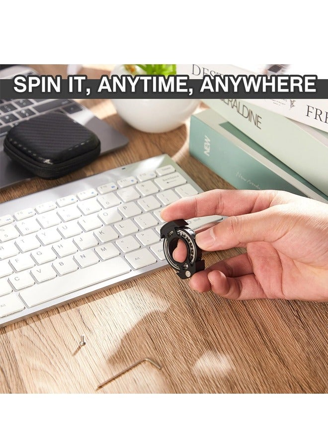 Metal Toys Relief Toys Stress Reduction Anxiety Relief Metal Finger Hand Toy for Adults Birthday Party Christmas Relieving Boredom Anxiety (Black) - Image 4