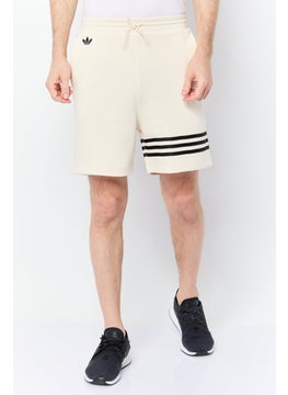 adidas Originals Men Sportswear Fit Drawstring Outdoor Short, Beige  - Image 3