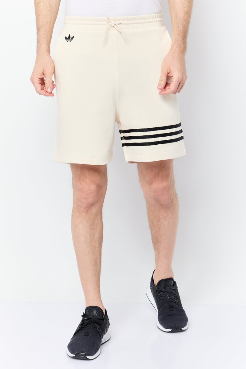 adidas Originals Men Sportswear Fit Drawstring Outdoor Shorts, Beige  - Image 3