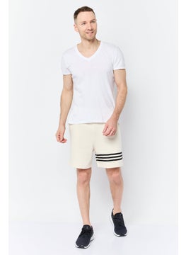 adidas Originals Men Sportswear Fit Drawstring Outdoor Short, Beige  - Image 4