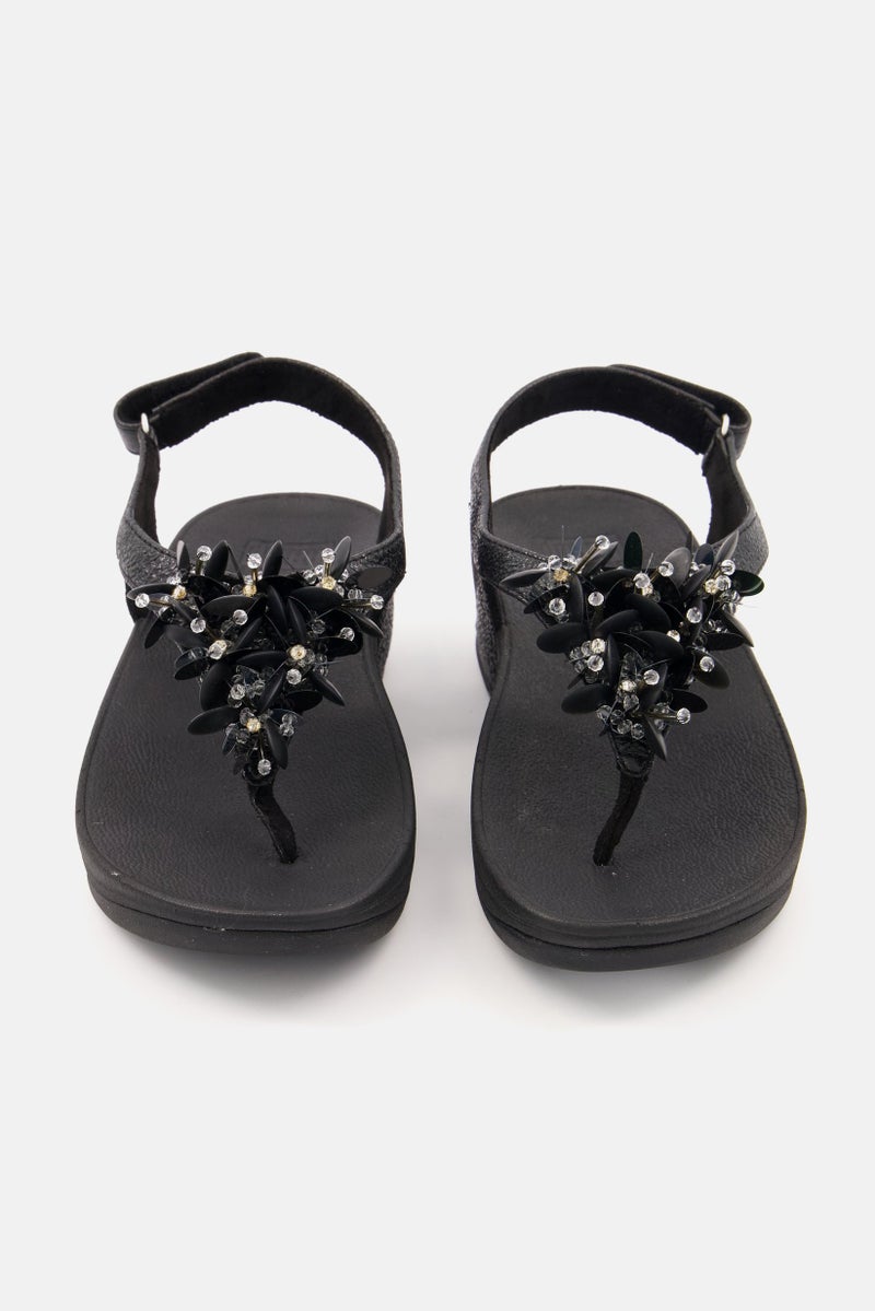 FitFlop Women Boogaloo Back Strap Sandals, Black - Image 3