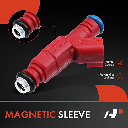 A-Premium 6Pcs Fuel Injectors Compatible with Jeep Cherokee 1999-2001, Wrangler/Grand Cherokee 1999-2004, 4.0L OHV Gas, Replace# 0280156161 - Image 3