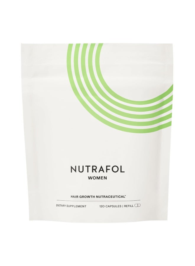 Nutrafol Women's Hair Growth Supplements, for Women Ages 18-44 - 1 Month Supply, Refill Pouch - Image 1